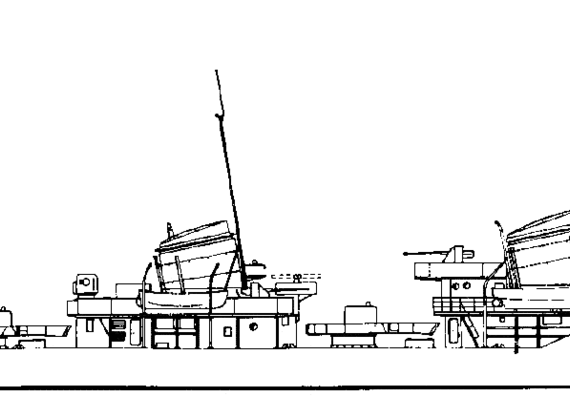 USSR ship Storozevoj [Destroyer] (1944) - drawings, dimensions, pictures